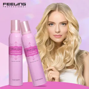 Factory wholesale 200ml strong hold hair mousse styling foam private label mousse curly hair custom oem volume mousse for hair