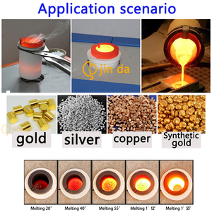 Jinda Hoch effizienter Induktion sofen zum Schmelzen von Gold Silber Verschiedene Edelmetalle Genaue Wasserpumpe zur Temperatur regelung - Product Image 5