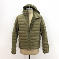 Veste extérieure de sports d'hiver DWR en tissu nylon ripstop 20D OEM avec revêtement CIRE Veste en duvet légère