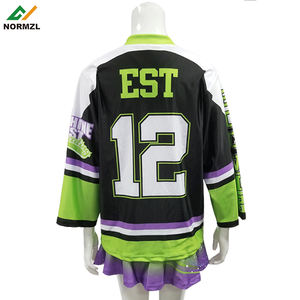 Normzl personnalisé sublimé Cheerleading Costume vêtements de <span class=keywords><strong>Hockey</strong></span> <span class=keywords><strong>sur</strong></span> <span class=keywords><strong>glace</strong></span> en gros vierge jeunesse Cheer <span class=keywords><strong>Hockey</strong></span> Jersey - Product Image 4