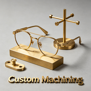 Soporte para Gafas de Aluminio Anodizado con Mecanizado CNC, Acero Inoxidable Pasivado con Acabado Arenado, Soporte de Exhibición para Gafas de Latón Puro Sólido - Product Image 1