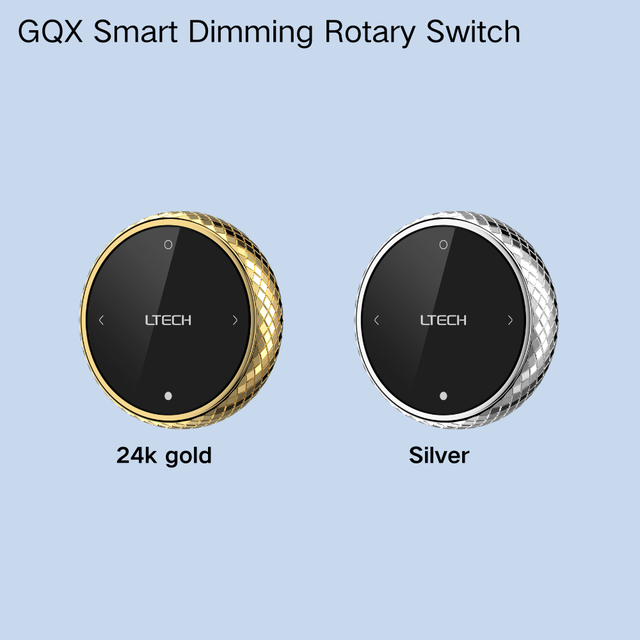 LTECH Smart Knob Switch with Touchscreen & App Control Android Compatible Hotel Use Wi-Fi 6 OLED Display