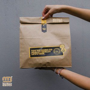 <span class=keywords><strong>Bolsas</strong></span> <span class=keywords><strong>de</strong></span> <span class=keywords><strong>papel</strong></span> <span class=keywords><strong>Kraft</strong></span> <span class=keywords><strong>pequeñas</strong></span> personalizables, color blanco y marrón, para comida, para llevar comida, galletas, <span class=keywords><strong>con</strong></span> <span class=keywords><strong>ventana</strong></span> - Product Image 5
