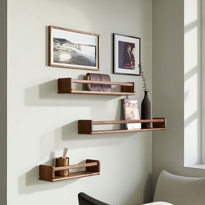 Wholesale Modern Multifunction <b>Wall</b> Mounted Wooden Storage <b>Rack</b> for Living Room Books and Magazines Display - Product Image 1