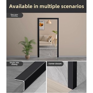 Bande d'<span class=keywords><strong>angle</strong></span> pour carrelage en alliage d'aluminium en forme de 7 crème moderne <span class=keywords><strong>Angle</strong></span> droit Coin mural Abricot <span class=keywords><strong>Gris</strong></span> Protecteur Bande de bord <span class=keywords><strong>Angle</strong></span> droit - Product Image 4