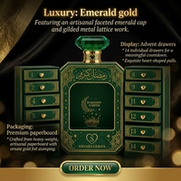 Boîte cadeau en forme de flacon de parfum de luxe, emballage en papier musulman du Moyen-Orient, boîte de beauté pour le Ramadan, logo personnalisé
