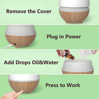 Diffuseur d'huiles essentielles, diffuseur d'arômes de petite taille de 100 ml avec fonction d'arrêt automatique, diffuseurs ultrasoniques pour huiles essentielles