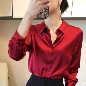 Chemise à col pour femme, coupe ample, couleur unie, haut de gamme, tendance - Product Image 5