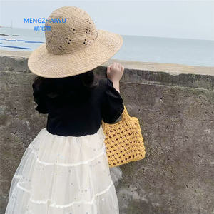 Bolsos de punto de lana de color caramelo para niños, escuela, niña, mini bolso de mano coreano de algodón a la moda, bolsos pequeños baratos para niños 2023 - Product Image 5