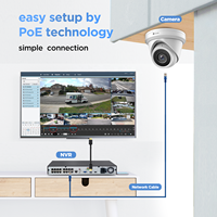 Système de caméra NVR PoE 16 canaux 4COVR avec disque dur 4 To, faible coût, OEM, 16x 5MP, vision nocturne IA, surveillance domestique via application