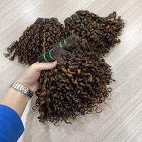 Extensions de Cheveux Bouclés Pixie Super Double Drawn avec Mèches, Livraison Gratuite, Cheveux 100% Naturels Alignés dans le Sens de la Cuticule
