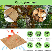 Tapis de jardinage carré en fibre de coco naturelle, rouleau de tapis de rembourrage pour plantes, tapis de rempotage écologique pour la décoration de la maison et du jardin, utilisation intérieure et extérieure