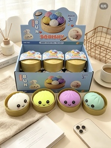 Vente en gros de boîtes mystères personnalisées, colorées, virales, en forme de dumpling, géantes, scintillantes, à rebond lent, <span class=keywords><strong>squishy</strong></span>, en stock - Product Image 3