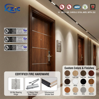 Soundproof Fire Rated Wood Timber Door UL Listed 60 Mins for Hotel Partition and Apartment Main Entry