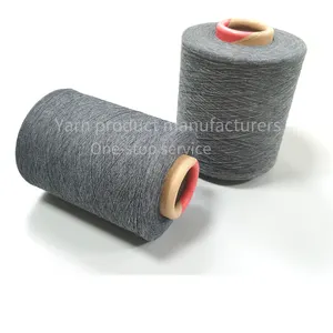Recycled Dyed Viscose Polyester Blended Yarn 50% Viscose 50% Polyester Anti-Pilling and Sewing and Embroidery