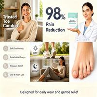 Correcteur de Hallux Valgus en Gel Souple, Séparateurs d'Orteils pour Hommes et Femmes, Coussinets d'Écartement des Orteils pour Réaligner le Grand Orteil à sa Position Originale