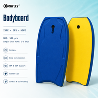 Planche de bodyboard portable de couleur unie pour la plage, les jeux aquatiques, le surf, les sports nautiques d'été en plein air, logo personnalisé OEM