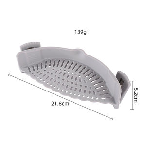 Colador de Silicona para Ollas y Sartenes, Colador Ajustable para Pasta, Carne, Verduras y Frutas, Compatible con Todos los Utensilios, Colador con Clip - Product Image 2