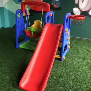 Zhongkai Safety And Durable Large Kids <strong>Children</strong> Plastic Swing Slide For Indoor Area On Sale With Cheap Price - Product Image 2