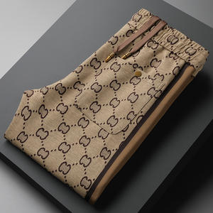 Pantalons de sport décontractés pour hommes, tendance, respirants, en coton de luxe, <span class=keywords><strong>taille</strong></span> <span class=keywords><strong>grande</strong></span>, confortables, nouvelle collection printemps-automne 2025 - Product Image 1