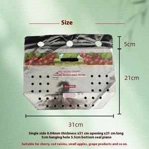 Özel baskılı OPP plastik meyve çanta asılı delik süpermarket ambalaj çiftçi toptan özel özel Logo içeren - Product Image 3