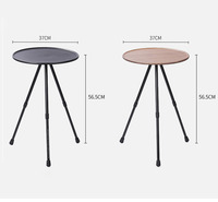 Table pliante ronde de pique-nique légère Yangfan Table pliante de Camping en plein air à jambe réglable