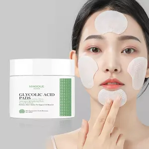 Private Label Skin Care Moisturizing AHA BHA Anti Face Acne Pore Exfoliating Peeling Glycolic Salicylic Acid Pads for Acne Skin