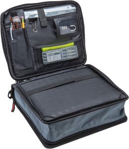 Free Sample BSCI 2 Inch O-<b>Rings</b> Padded Pocket Universal Zipper <b>Binder</b> 400 Page Capacity Comes Removable Shoulder Strap Polyester - Product Image 3