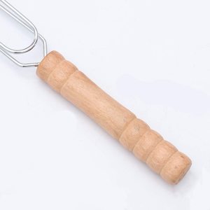 <strong>Grill</strong> Basket Stainless Steel Non Stick Folding BBQ Barbecue <strong>Portable</strong> <strong>Grill</strong> Grilling Basket With for Shrimp Fish Steak - Product Image 2