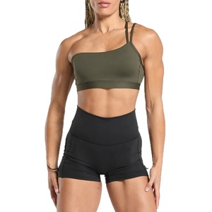 Soutien-gorge de sport pour femmes de haute qualité, logo personnalisé OEM, mode, course à pied, une épaule, respirant, grande taille, sexy, soutien-gorge de sport pour femmes - Product Image 6