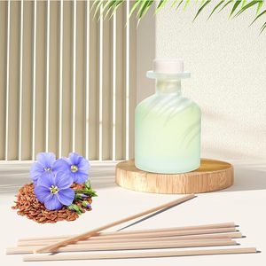 Factory Customized Logo Private Label Luxury Home Aroma Oil 100ml 200ml Fibre Frosted Glass Bottle <strong>Reed</strong> <strong>Diffuser</strong> With Stick - Product Image 4