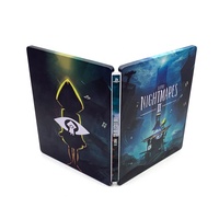 Boîte de rangement en métal personnalisée de forme rectangulaire petite pour CD DVD