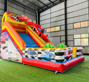 สไลด์ขนาดใหญ่เป่าลมน้ำ/แห้ง<span class=keywords><strong>รถ</strong></span>สไลด์พีวีซีเป่าลมบ้านเป่าลม - Product Image 3