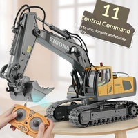 Excavatrice Électrique Réaliste de Grande Taille en Alliage, Suivi GPS, pour Travaux Transfrontaliers
