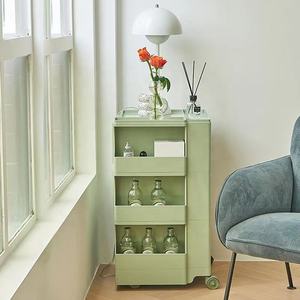 Carro de plástico ABS de tres niveles con cajón, estante de almacenamiento móvil para salón de belleza y peluquería - Product Image 4
