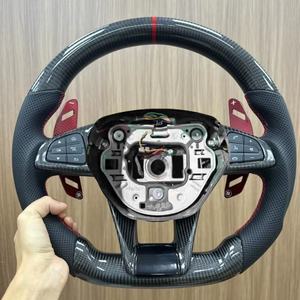 <span class=keywords><strong>Volant</strong></span> en cuir perforé noir style carbone pour Mercedes Benz W213 C238 W463 W464 W222 C217 CLS C257 W205 C63 <span class=keywords><strong>AMG</strong></span> - Product Image 4