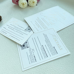 Carte d'invitation de <span class=keywords><strong>mariage</strong></span> tendance, biodégradable et économique avec enveloppes - Product Image 4