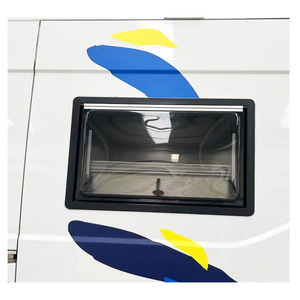 Accessoires de camping-car 500x350mm fenêtre acrylique Double glaçure avec moustiquaire et rideaux anti-UV <span class=keywords><strong>caravane</strong></span> fenêtre Rv directe d'usine - Product Image 6