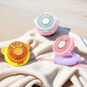 Ventilateur portable pour enfants, avec angle réglable, 3 vitesses, dispositif de refroidissement portatif à piles rechargeables - Product Image 1