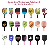 Ensemble de raquettes de pickleball en bois, 2 raquettes, 2 balles, sac en filet, raquette de pickleball en bois de peuplier de 1 cm pour débutants, adultes, enfants, équipement