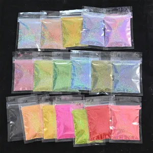 MAFANAILS Paillettes Laser Holographiques Arc-en-ciel pour Ongles 0.2MM Scintillantes 10G/5G Éblouissantes Double Embout Écologiques Polissoir à Ongles DIY Nail Art - Product Image 2