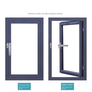 Quincaillerie moderne Durable en alliage d'aluminium sept caractères pont cassé <span class=keywords><strong>poignée</strong></span> de fenêtre pour battants fenêtres portes hôtel utilisation 3 ans - Product Image 2