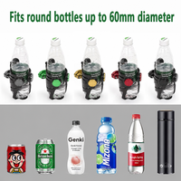 Support de bouteille de moto personnalisé avec logo OEM, en nylon et alliage d'aluminium, pour guidon ou barre anti-chute, pour bouteille ronde de 60 mm