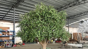 Arbre d'<span class=keywords><strong>olivier</strong></span> artificiel géant de 10 pieds de style méditerranéen sur mesure, à haute simulation, pour la décoration d'hôtel, avec faux fruits - Product Image 3