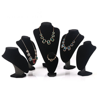 Présentoirs à bijoux personnalisés Xinxing pour magasins, plateaux en velours noirs pour colliers, présentoirs à bijoux