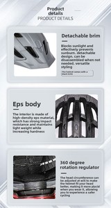 Casco de Ciclismo de Carretera y Montaña Ultraligero de 200g, Certificado por la CPSC, Transpirable, Moldeado Integralmente, con Luz Trasera LED - Product Image 3