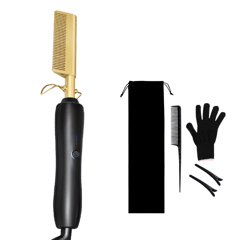 Offre Spéciale Multifonction Électrique droite Peigne À Cheveux De Luxe Bling Cristal Peigne À Cheveux Chaud/