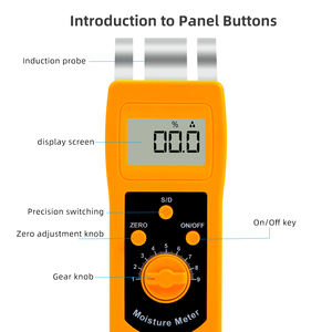 เครื่องวัดความชื้นผ้า DM200T มีความแม่นยำสูงสำหรับสิ่งทอเครื่องหนังผ้าความชื้น - Product Image 3