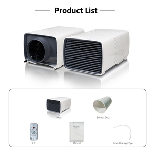 Portable Conditioner 110V Cooling Only <b>Remote</b> Control US <b>Plug</b> Energy Efficient Class A+++ for Home Outdoor Mobile Empty - Product Image 1