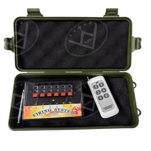 Liuyang hạnh phúc CE cấp giấy chứng nhận 6 tín hiệu (DB06r-6) không dây điều khiển từ xa pháo hoa bắn hệ thống + 20 pcs 1m Talon igniters - Product Image 1